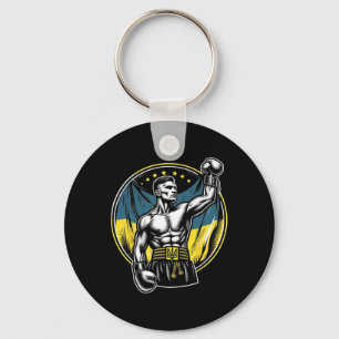 Ukrainischer Boxer Patriotischer Boxkämpfer Ukrain Schlüsselanhänger