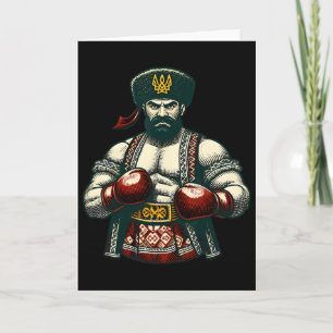Ukrainischer Boxer Ukraine Kosaken Boxen Männer Karte