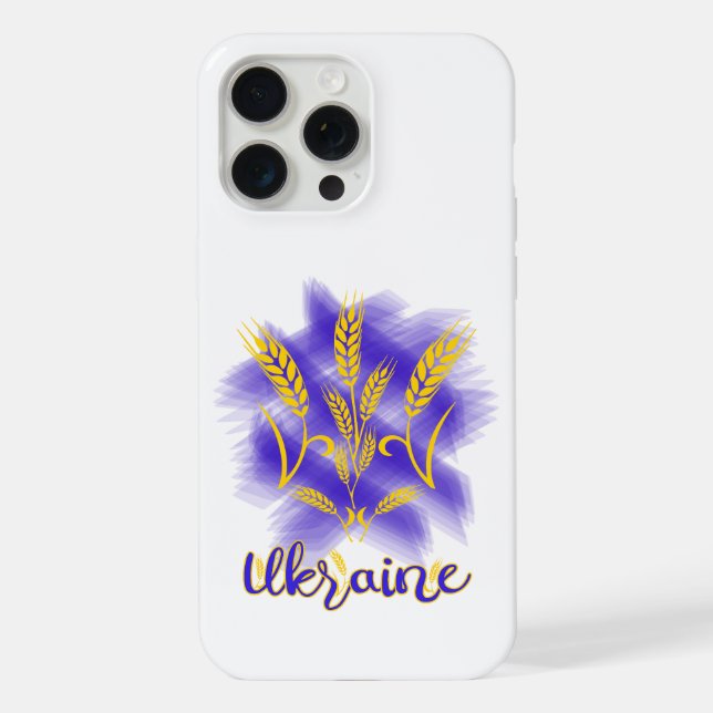 Ukrainischer Dreier aus Weizenohr iPhone Hülle (Rückseite)