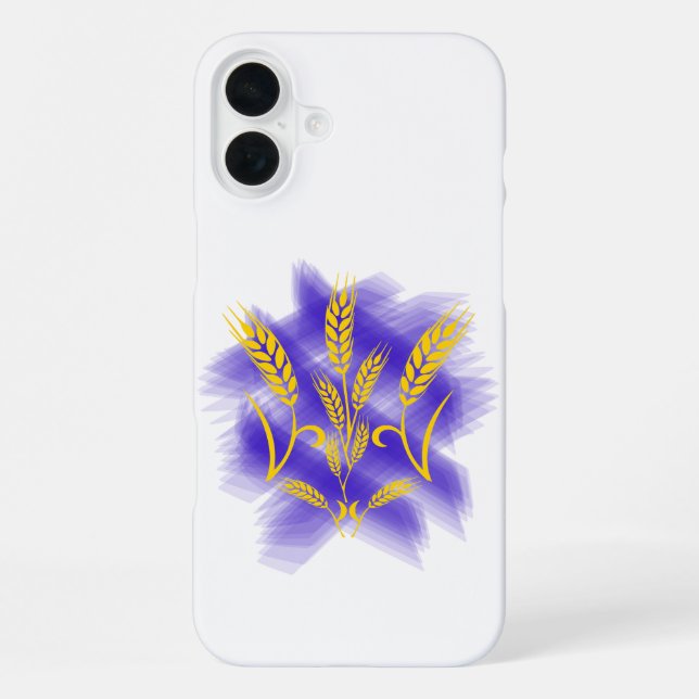 Ukrainischer Dreier aus Weizenohr iPhone Hülle (Rückseite)