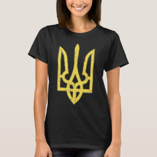 Ukrainischer Dreizack-Symbol - Ukraine Unterstütze T-Shirt