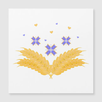 Ukrainischer Druck - Stickerei und Korn Magnetkarte