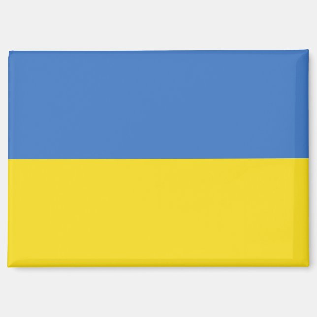 ukrainischer Flaggenmagnet Magnet (Vorderseite)