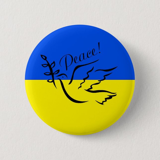 ukrainischer Frieden Button (Vorderseite)
