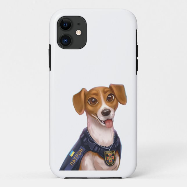 Ukrainischer Hundepatron-T - Shirt Case-Mate iPhone Hülle (Rückseite)