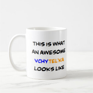 ukrainischer Lehrer vchytel'ka, phantastisch Kaffeetasse