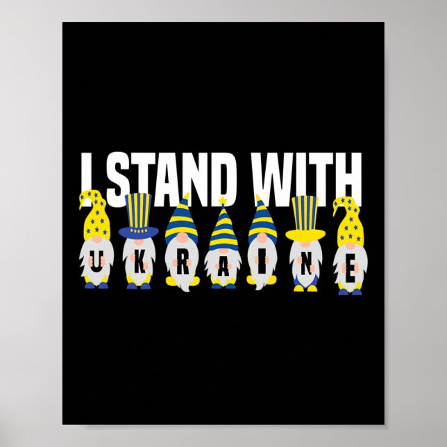 Ukrainischer Liebhaber Ich stehe hinter der Ukrain Poster (Vorne)