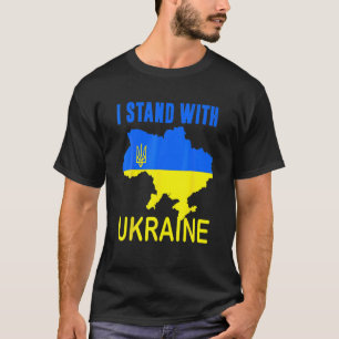 Ukrainischer Lover ich stehe mit der Ukraine Fraue T-Shirt