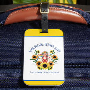 Ukrainischer Mädchenglanz in der Ukraine Gepäckanhänger