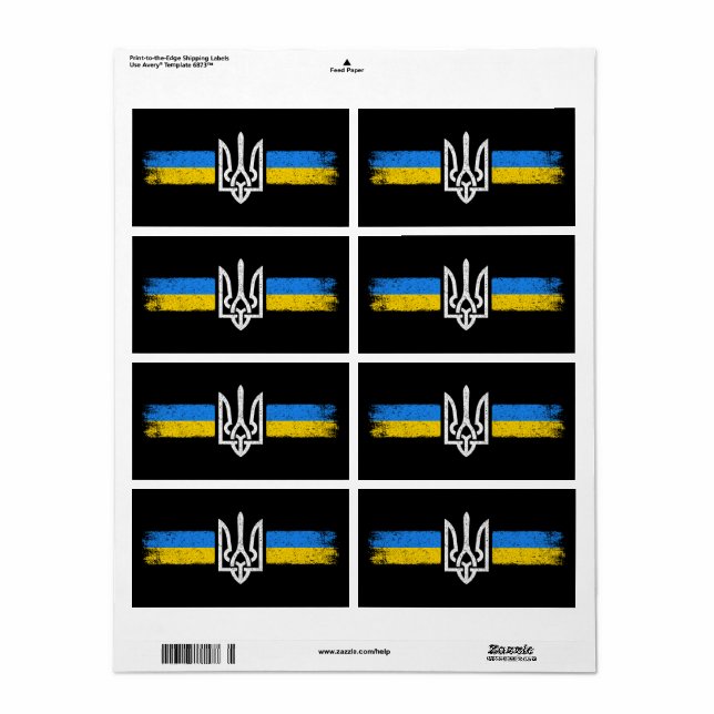 ukrainischer Präsident - ukrainisches Flaggensymbo (Vorne)