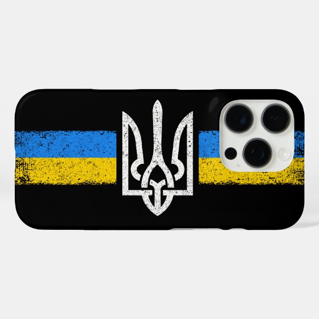 ukrainischer Präsident - ukrainisches Flaggensymbo Case-Mate iPhone Hülle (Rückseite (Horizontal))