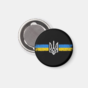 ukrainischer Präsident - ukrainisches Flaggensymbo Magnet