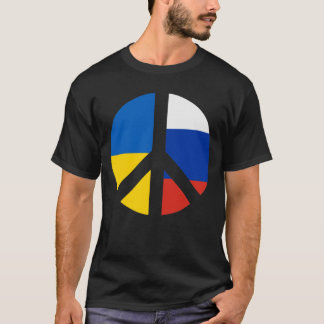 ukrainischer russischer Frieden - kein Krieg mit R T-Shirt