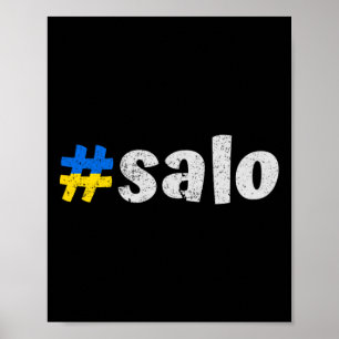 Ukrainischer Salo Lustiger Ukraine Traditionelles Poster