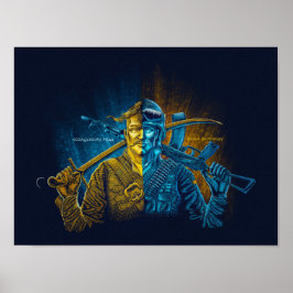 ukrainischer Soldat Poster
