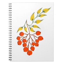 Ukrainischer Stil viburnum Zweig. Ukraine Notizblock