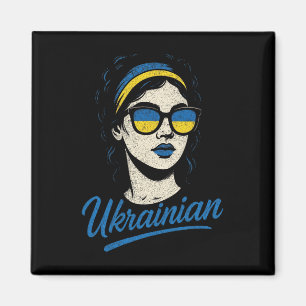 Ukrainischer Stolz Kultur Dame Frauen Magnet