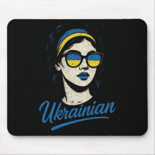 Ukrainischer Stolz Kultur Dame Frauen Mousepad