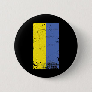Ukrainischer Stolz Reise Urlaub Ukraine-Flagge Button