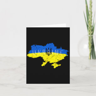Ukrainischer Stolz Tryzub Ukraine Karte Vintage Re