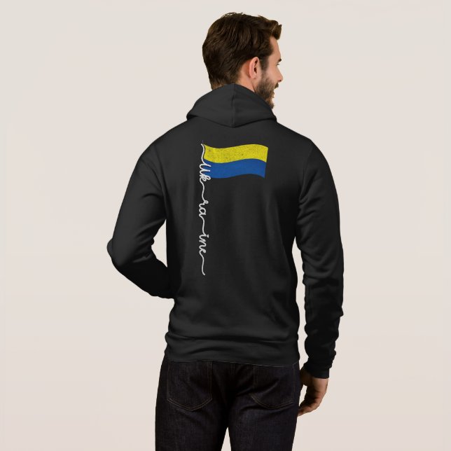 ukrainischer Stolz - Vorbild für eine elegante Unt Hoodie (Schwarz voll)