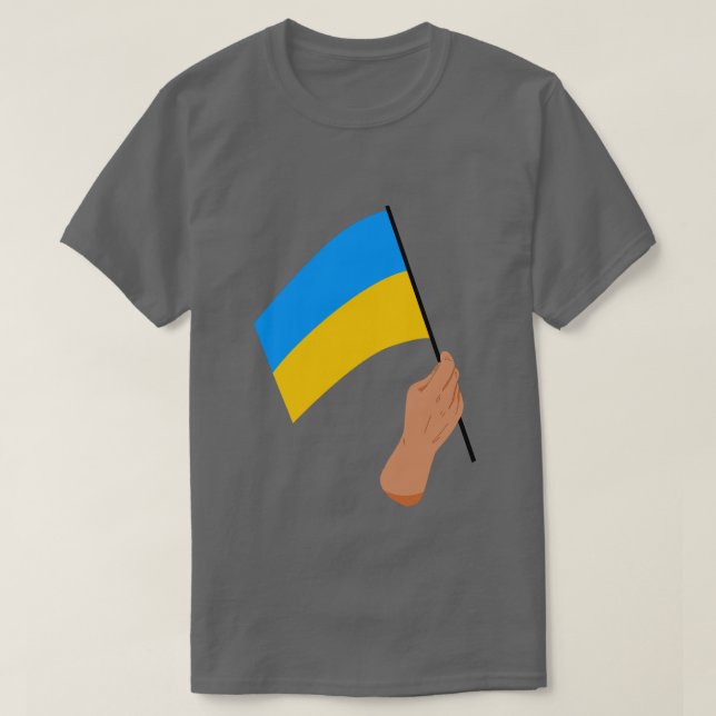 Ukrainischer T - Shirt für die Solidarität unter d (Design vorne)