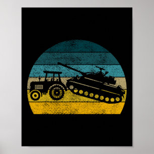 Ukrainischer Traktor Unterstützen Sie die Ukraine Poster