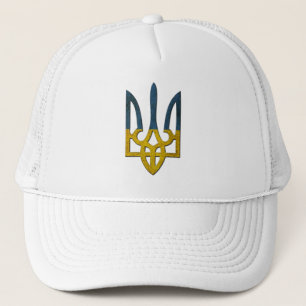 Ukrainischer Trayzub-Wappen mit Waffenhahn Truckerkappe