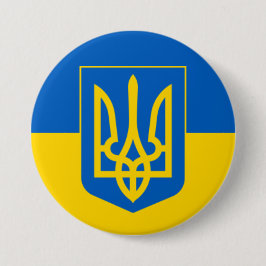 ukrainischer Trident Button