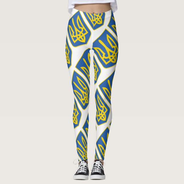 ukrainischer Trident Leggings (Vorderseite)
