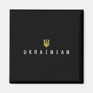 Ukrainischer Tryzub Selenskyj Ukraine Dreizack Mil Magnet
