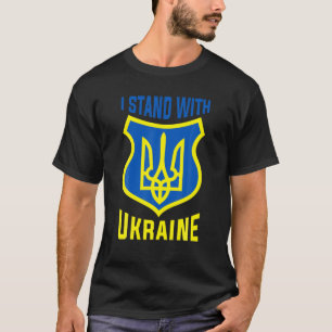 Ukrainischer Übersee steht mit der Ukraine T-Shirt