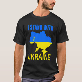 Ukrainischer Übersee steht mit der Ukraine T-Shirt