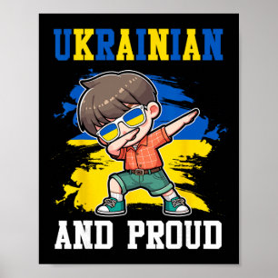Ukrainischer und stolz Ukrainischer Junge Ukrainef Poster