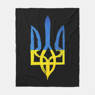 Ukrainischer Vintage-Dreizack, die Tasche Herz Unt Fleecedecke