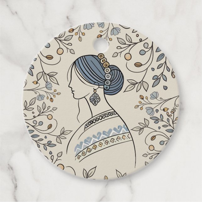 Ukrainischer Volkskunst-Tag Geschenkanhänger (Vorderseite)