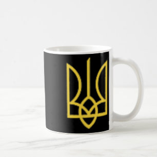 Ukrainischer Wappen Dreizack Ukraine Tryzub Symbol Kaffeetasse