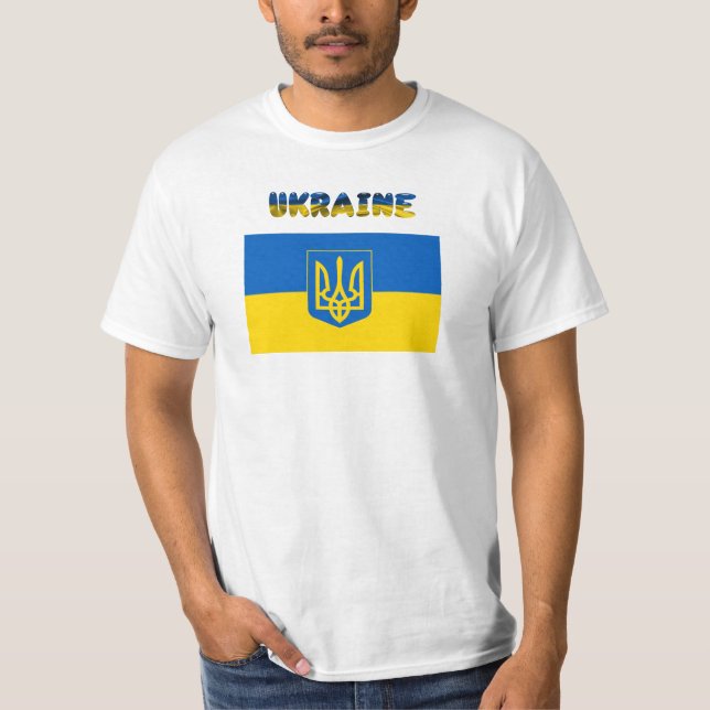 ukrainischer Wappen-T - Shirt (Vorderseite)