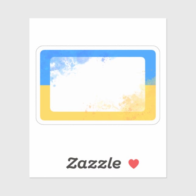 Ukrainisches Aufkleber-Planerbuch Aufkleber (Blatt)