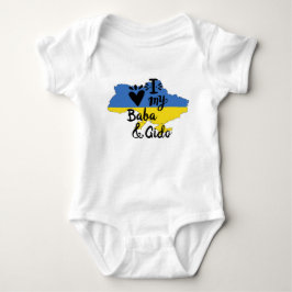 Ukrainisches Baby I Liebe Mein Baba und Gido Kleid Strampler