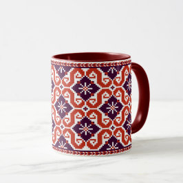 ukrainisches Blumenmuster Tasse