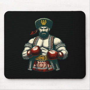 Ukrainisches Boxen Ukraine Kosaken Boxer Männer Mousepad