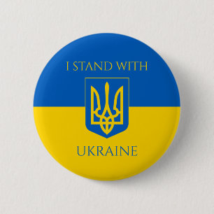 ukrainisches Emblem Button