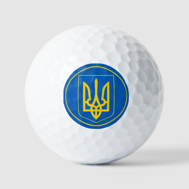 ukrainisches Emblem Golfball (Vorderseite)