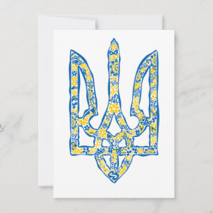 Ukrainisches Emblem trident tryzub ethnisch