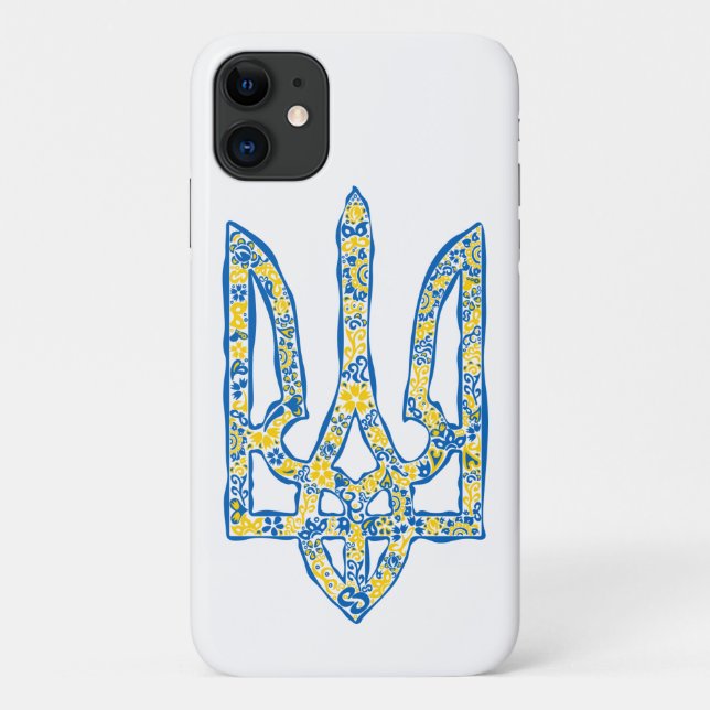Ukrainisches Emblem trident tryzub ethnisch Case-Mate iPhone Hülle (Rückseite)