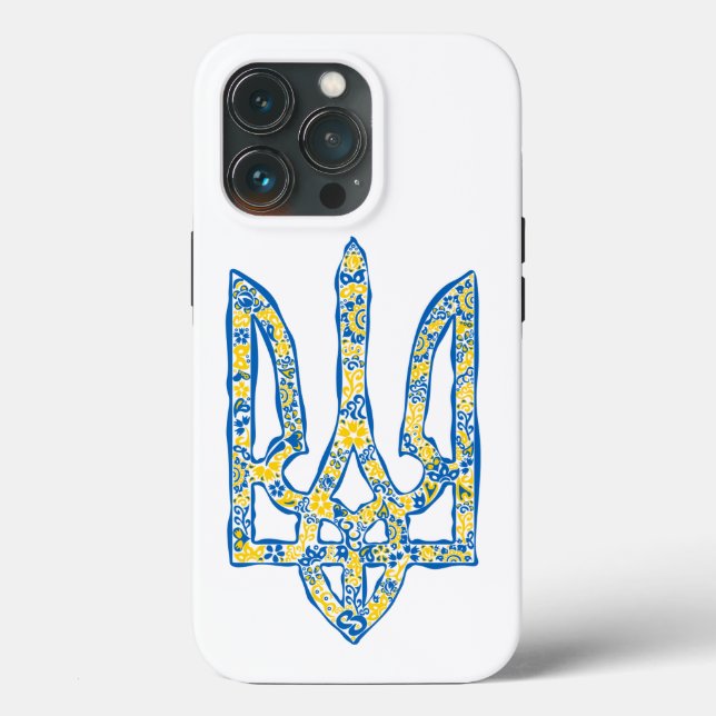 Ukrainisches Emblem trident tryzub ethnisch Case-Mate iPhone Hülle (Rückseite)