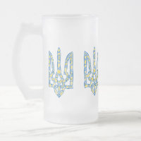 Ukrainisches Emblem trident tryzub ethnisch