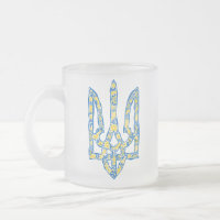 Ukrainisches Emblem trident tryzub ethnisch