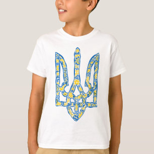 Ukrainisches Emblem trident tryzub ethnisch T-Shirt